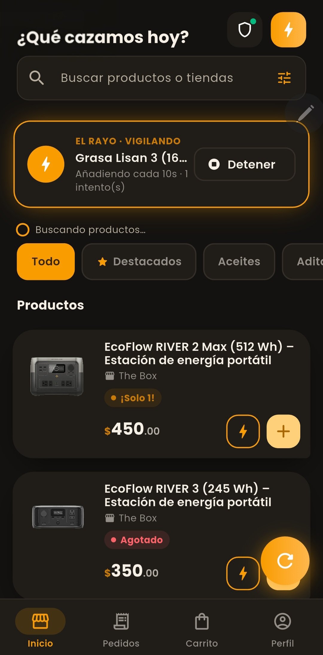 El Rayo en acción